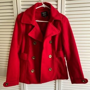 Red Pea Coat